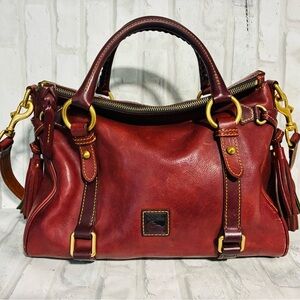 Dooney & Bourke Burgundy Leather Satchel